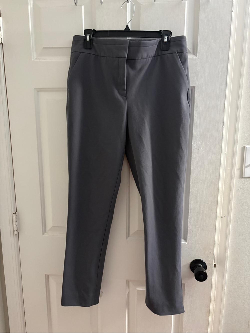 Chico's Charcoal Stretch Straight-Leg Pants
